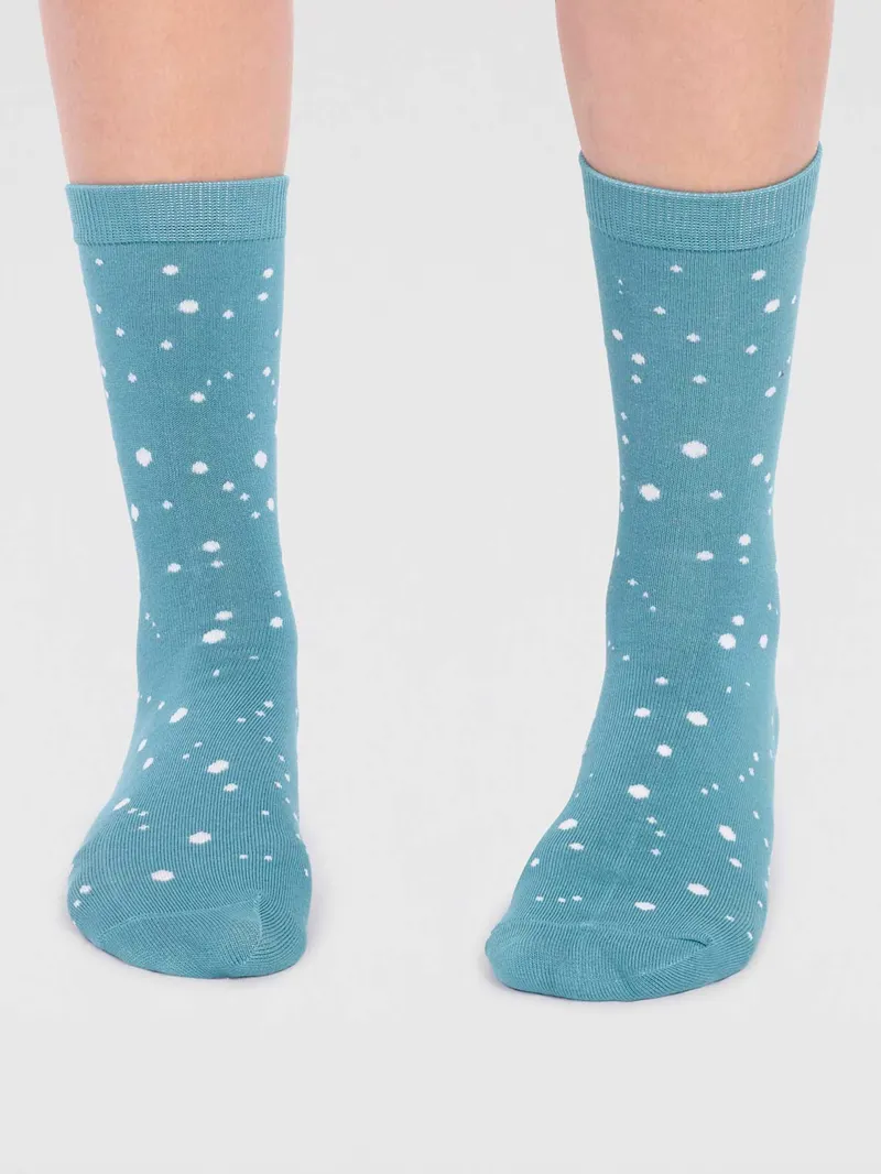 Thought Amaya Bamboo Night Sock Box Womens in Dark Grey Marle-7